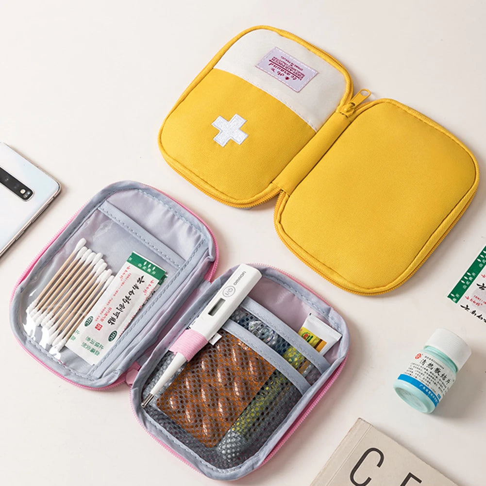 Portable Medicine Bag Empty Small First Aid Kit Survival Medical Emergency Medicine Pill Storage Bag Outdoor Camping Equipment