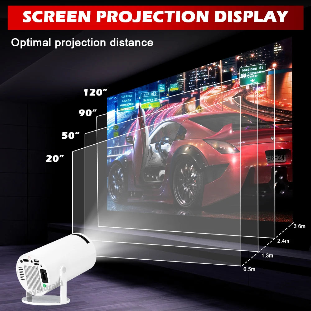 Proyector Gaming P90 Max HeroAngel | 4K 1080P | Android 11 | 19000+ Juegos | 2 Controles Inalámbricos - Firu Total Sales