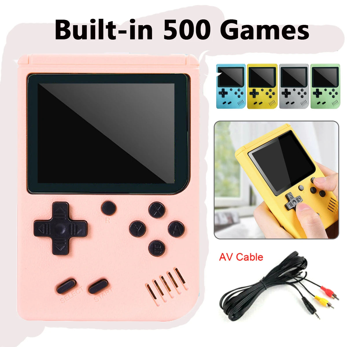 Consola Arcade Retro ONETOMAX 5 Pulgadas | 500+ Juegos Clásicos | Game Boy Emulador | TV - Firu Total Sales