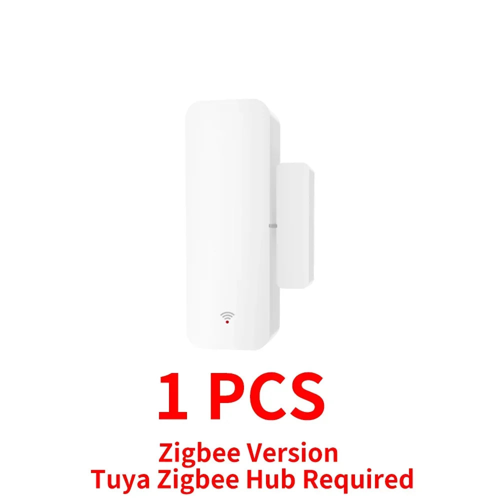 Tuya Zigbee WiFi Door Window Sensor Contact Sensor For Smart Home APP Remote Control Compatible With Alexa Google Assistant