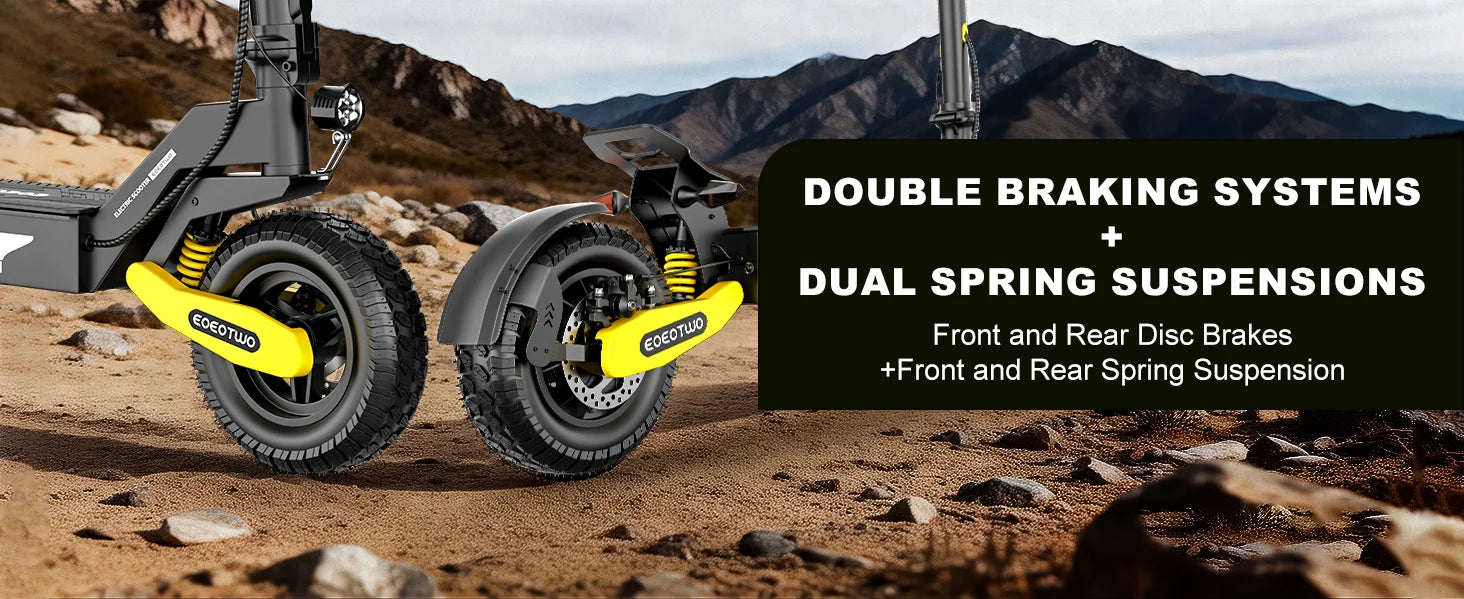 Scooter Eléctrico Off-Road 1200W 48V | 30MPH | Llanta 11" Sin Cámara | Plegable 🛥️