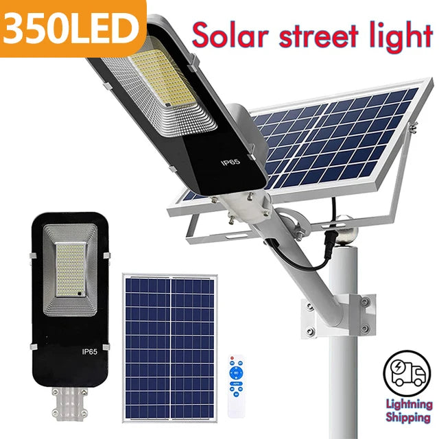 Luz Solar Exterior 200W YQCHEZI | 6000mAh | Automática Crepuscular | IP65 Garaje y Jardín - Firu Total Sales