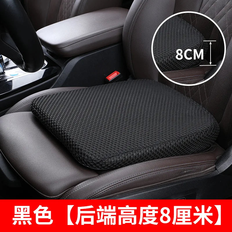 Car Booster Seat Cushion — Breathable Height Boost Pad | Fatigue Relief