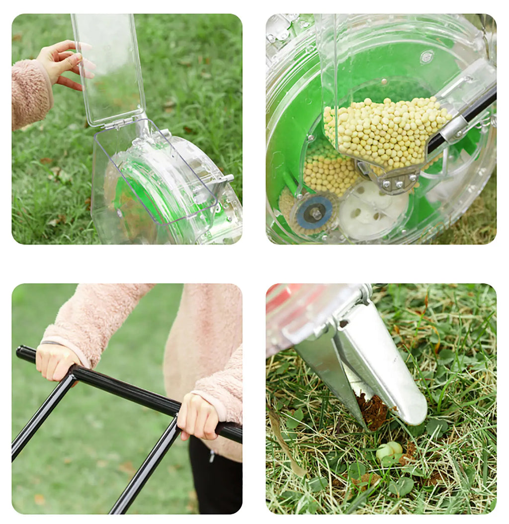 Hand-push Roller Seeder Corn Soybean Fertilizer Machine Manual Peanut Planter