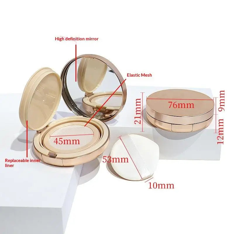 Portable Air Cushion Box With Puff With Mirror Compact Foundation Case BB Cream Container Makeup Tools DIY