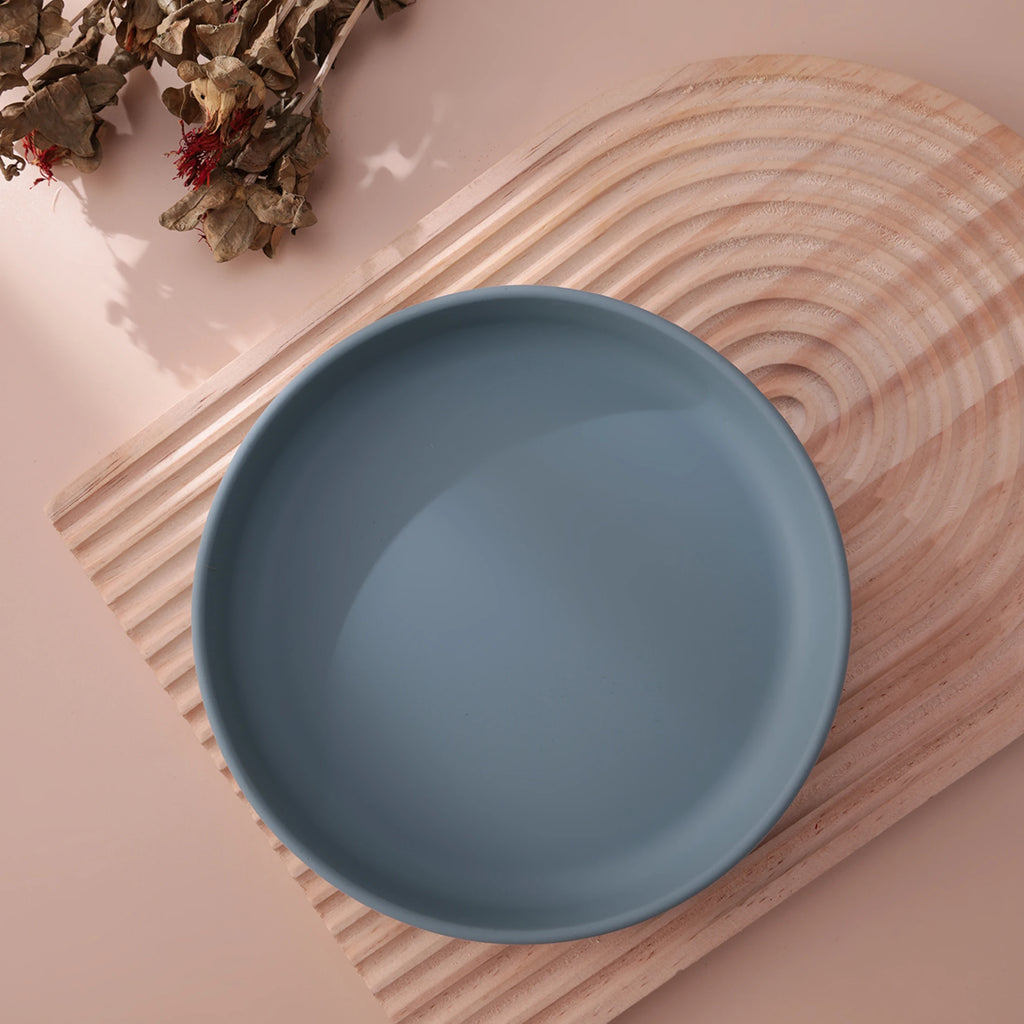 Plato de Silicona Antideslizante Color Kids para Bebé | Sin BPA | Alimentación 🍼