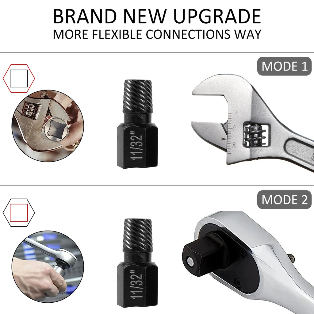 10Pcs Screw Extractor Kit Alloy Steel Damaged Screw Remover  Metal Drill Bits Broken Bolt Stud Remover Hand Tools Set
