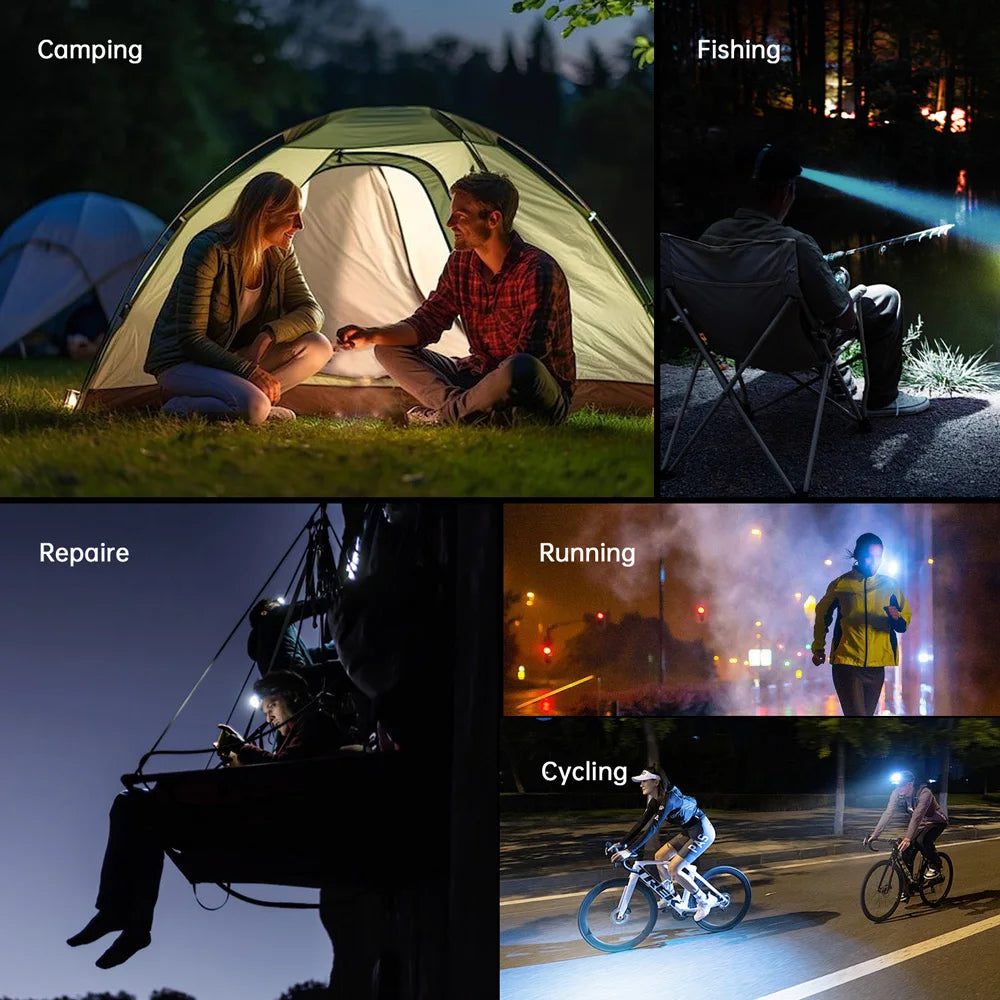 Sofirn HS42 Linterna Frontal 2100lm | SST40 LED | 18650 | USB-C Recargable | Power Bank | Magnética | Camping y Pesca