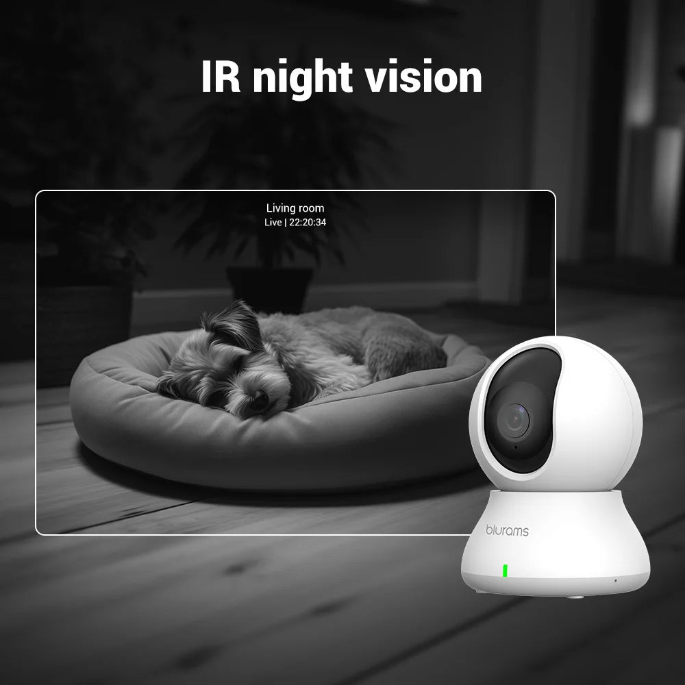 Baby Monitor Camera 2K HD | Motion Detection + Two-Way Audio | Easy Setup | Night Vision