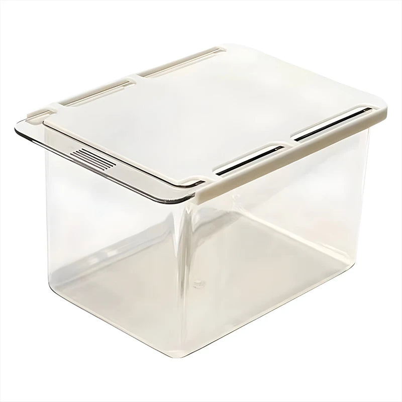 Transparent Drawer Storage Box Under Mirror Cabinet Oragnizer Bathroom Cotton Stick Makeup Pull-Out Case