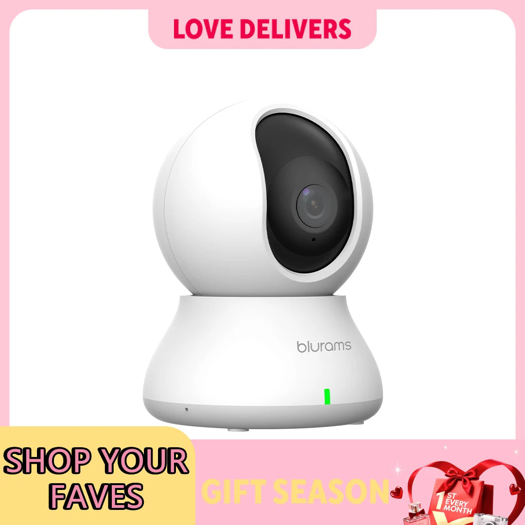 Baby Monitor Camera 2K HD | Motion Detection + Two-Way Audio | Easy Setup | Night Vision