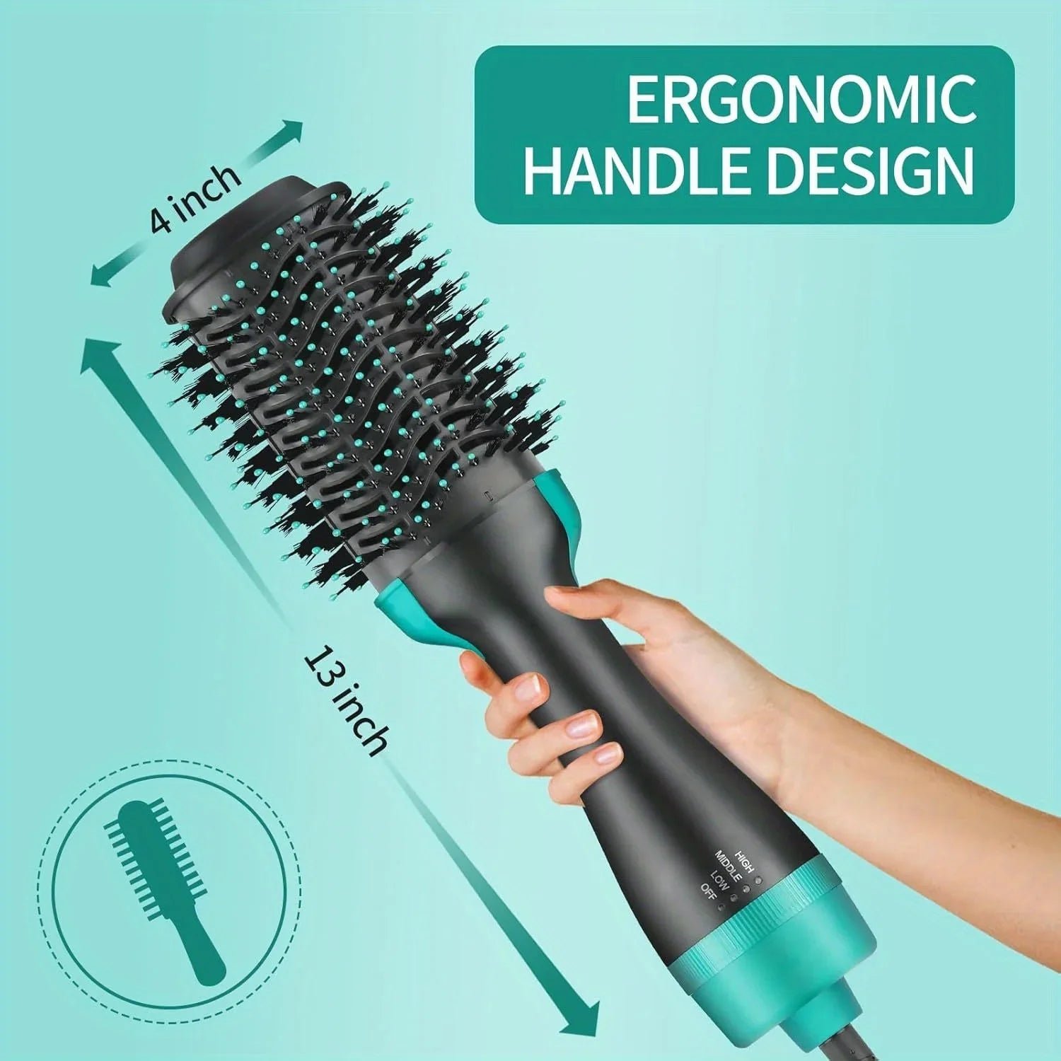 BLUTOOL Secadora Cepillo 4 en 1 | Ion Negativo | Reduce Frizz | Volumen 💇
