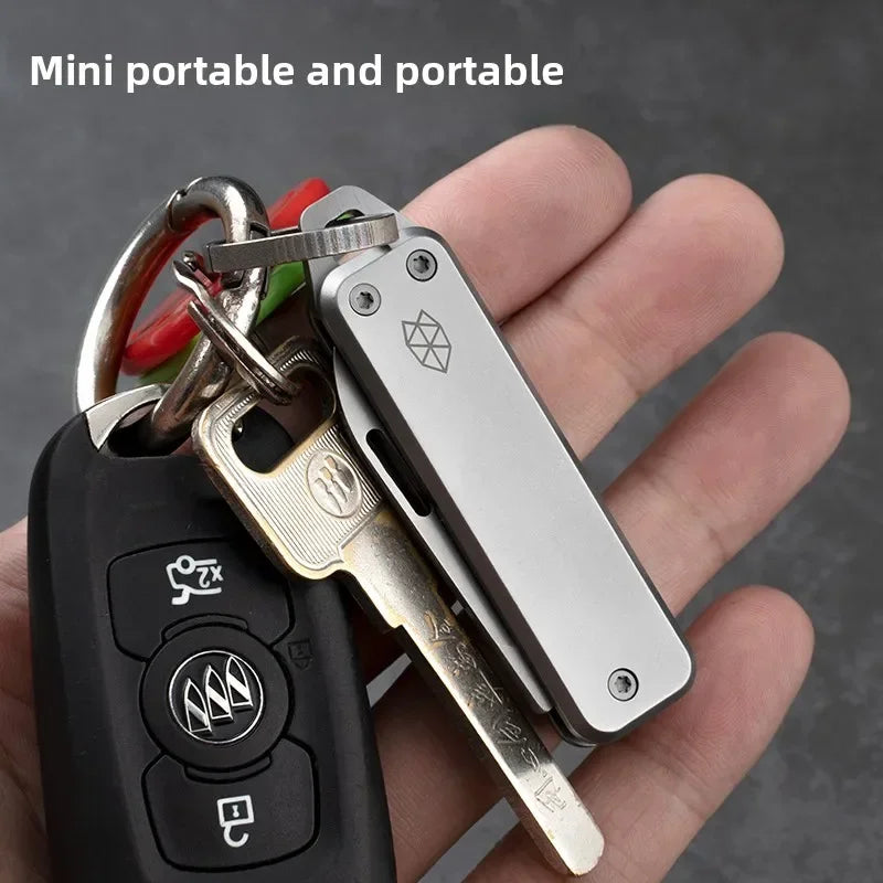EDC Mini Folding Pocket Knife - Stainless Steel Sharp Blade, Multifunctional for Outdoor Camping & Daily Use