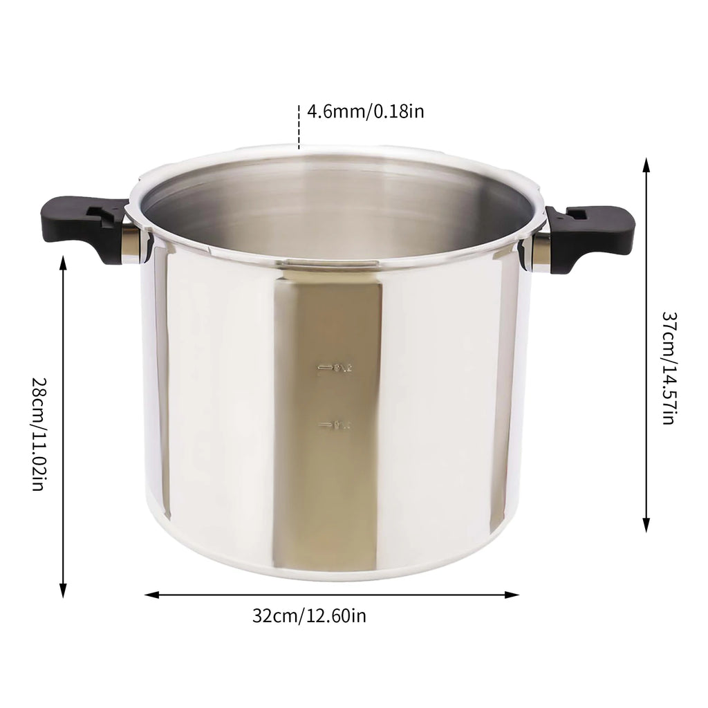 Olla a Presión Comercial 22L 90Kpa | Aluminio | Antiexplosiva | Gas | 32x28cm 🍳