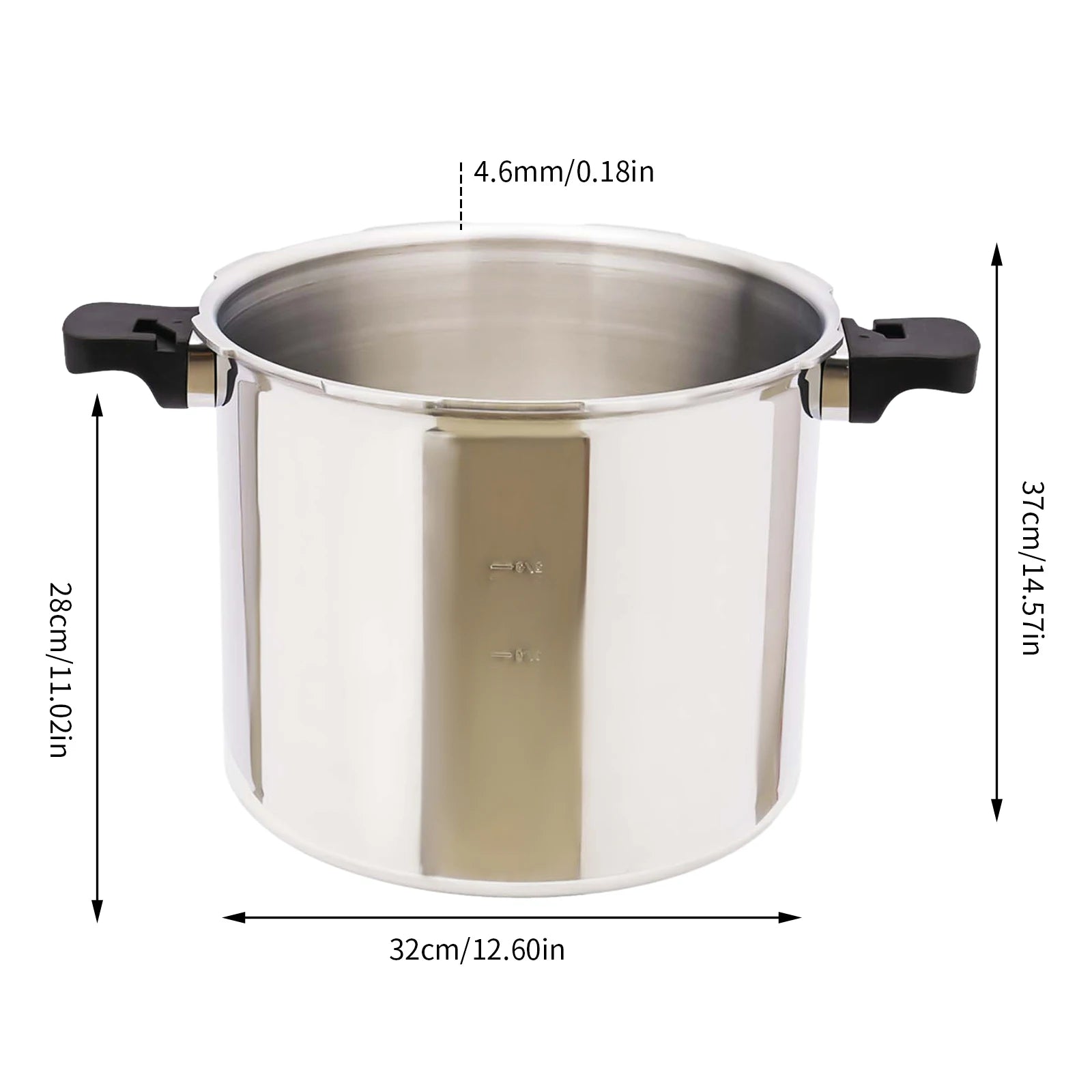 Olla a Presión Comercial 22L 90Kpa | Aluminio | Antiexplosiva | Gas | 32x28cm 🍳