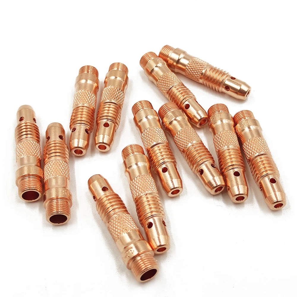WP17 WP18 WP26 Argon Welding Torch Consumable Collet Body 1.0mm 1.6mm 2.0mm 2.4mm 3.2mm 4.0mm TIG Tungstens Electrodes Collet