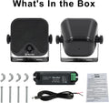 Herdio 4'' Bluetooth Marine Speakers 100W Heavy Duty Waterproof- Surface Mounted for Camper ATV UTV RZR Golf Cart Boat