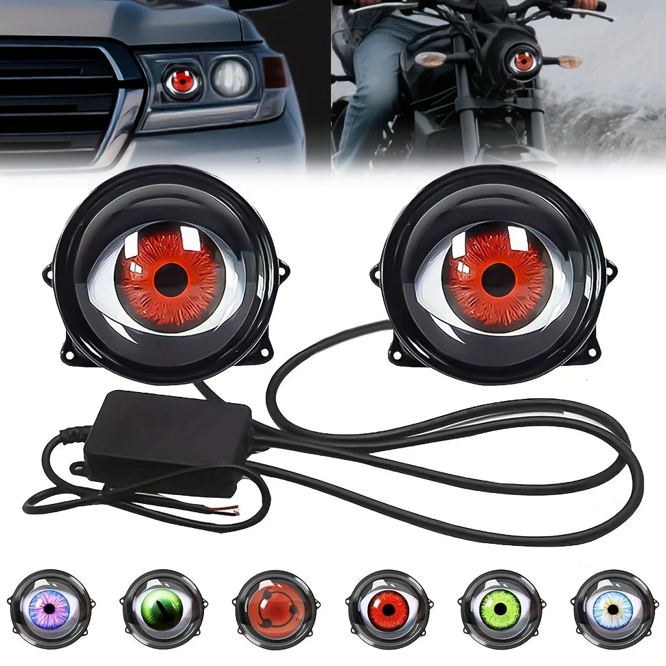 Luces LED Ojo Dinámico Big Eye | 6 Modos | Color Ajustable | Niebla | Universal Auto | 3000K