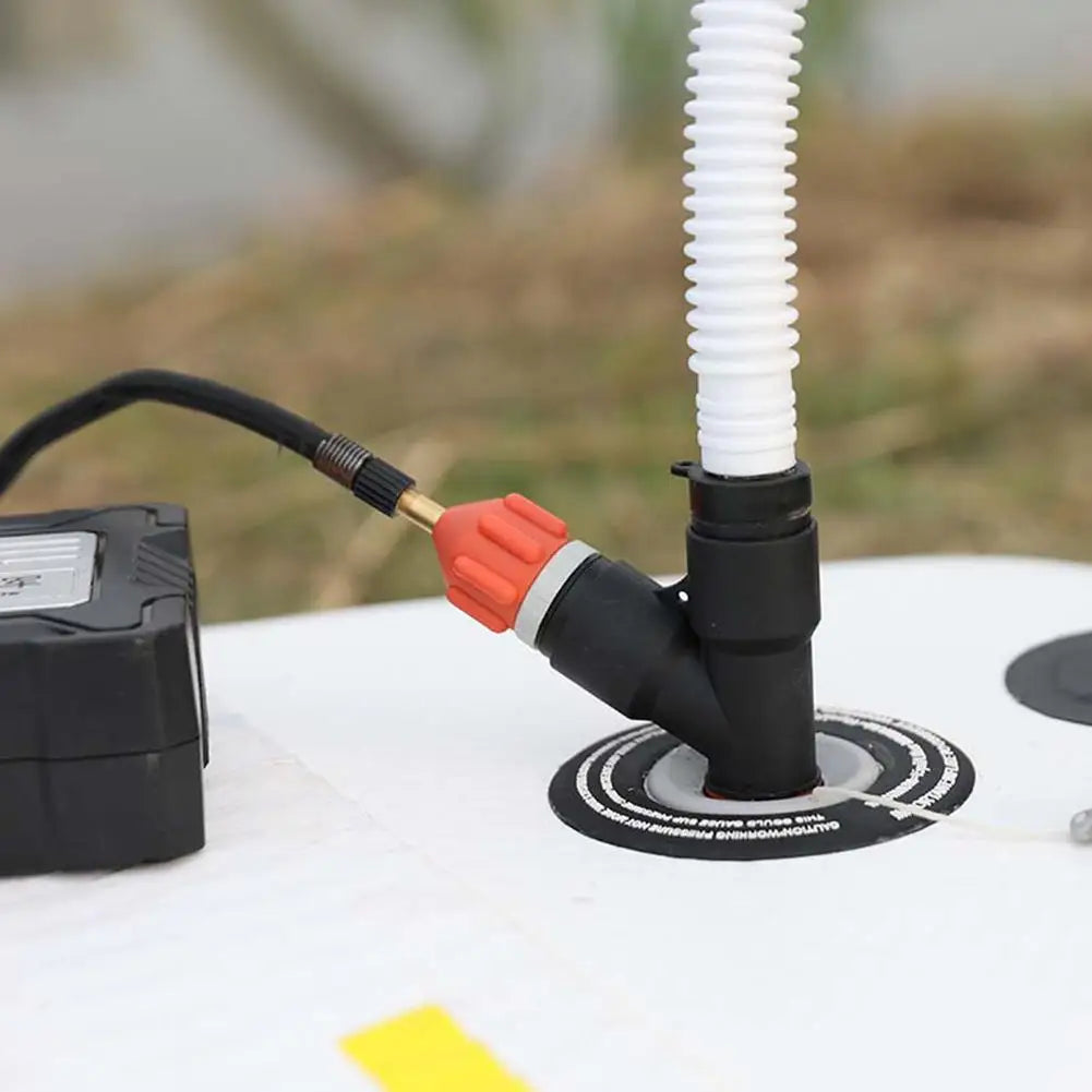 Air Valve Adaptor Wear-Resistant Rowing Boat Air Valve Adaptor Nylon Kayak Inflatable Pump Adapter for SUP Board