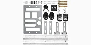 Gate Opener 1300LBS Electric Garage Door Opener Automatic Sliding 2 Keys With 4m Racks Operator for Hotel Factory School