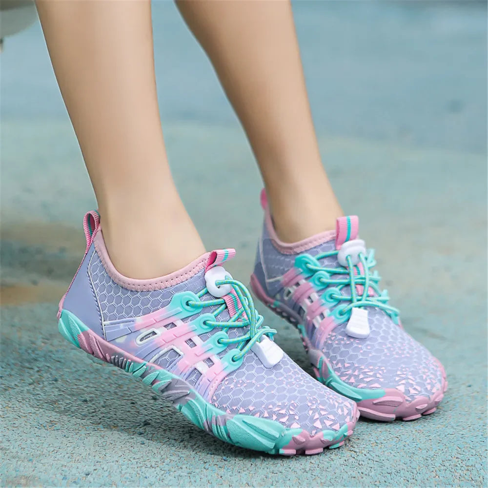 Water Shoes Kids Summer Beach Five Fingers Barefoot Swimming Aqua Shoes Colorful Seaside River Slippers Children Sneakers New