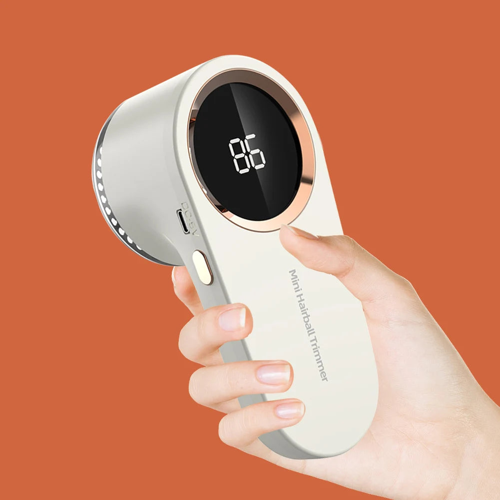 Quitapelusas Eléctrico Recargable USB | Pantalla Digital | Ergonómico | Ropa y Suéter