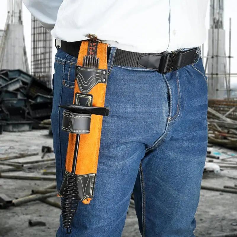 Welding Rod Holder Welding Rod Storage Tube Cowhide Electrode Holder Welding Rod Pouch Welding Rod Waist Bag For Women Men