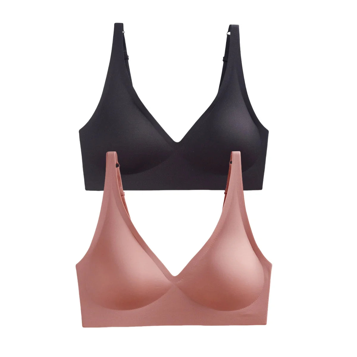 2Pcs/Set Seamless Bras For Women Wireless Underwear Push Up Brassiere Soft Padded Intimates Female Sexy Lingerie Sleepwear S-XXL