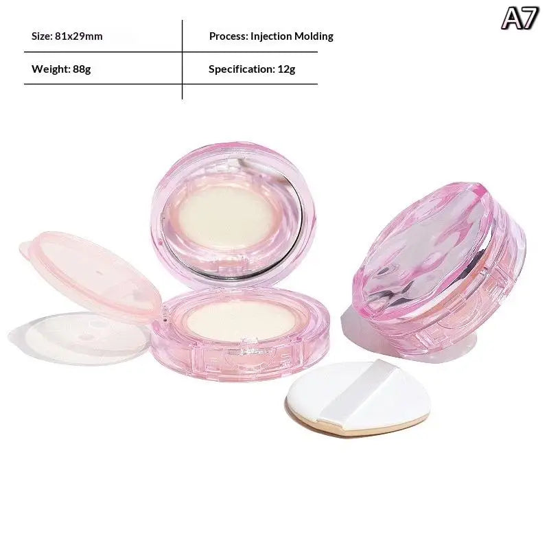 Portable Air Cushion Box With Puff With Mirror Compact Foundation Case BB Cream Container Makeup Tools DIY