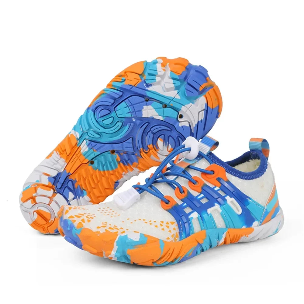 Water Shoes Kids Summer Beach Five Fingers Barefoot Swimming Aqua Shoes Colorful Seaside River Slippers Children Sneakers New