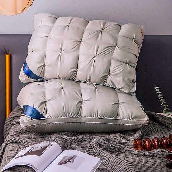 2PS Pillow Set, Soft Support Pillows for Beds, Double Set, Hotel Series Standard, Suitable for Back, Stomach or Side Sleepers