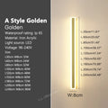Modern Waterproof outdoor Long Strip LED wall lamps IP65 Aluminum Wall Light Garden porch Sconce Lights 110V 220V wall washer