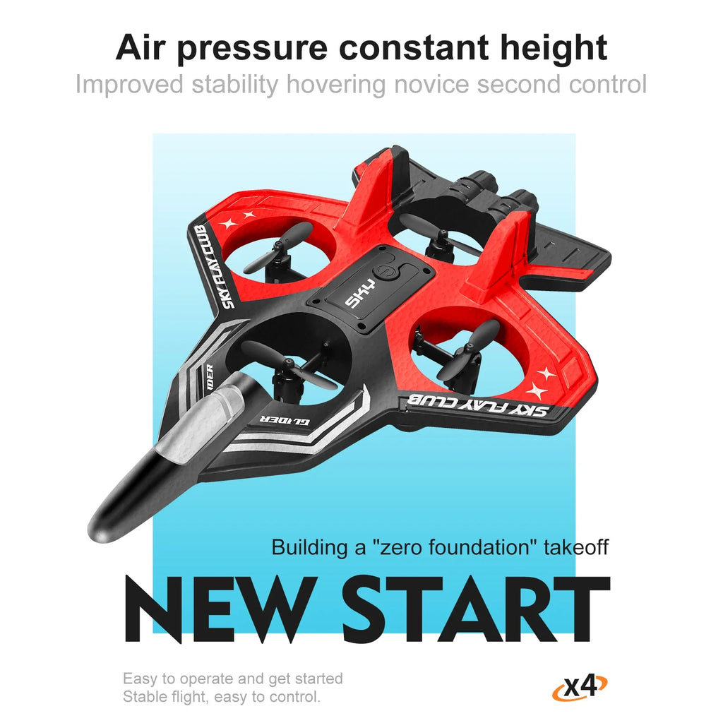Avión RC Foam YP3 4 Ejes | Acrobacias Aéreas | Control Remoto | Niños 6-12 Años ✈️ - Firu Total Sales