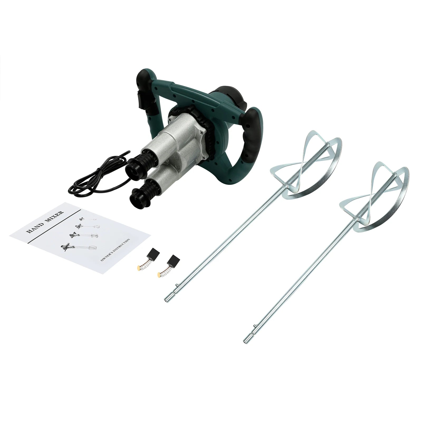 Handheld Paint and Mortar Stirrer Corded Electric 2-Gear Concrete Mixer 6 Speeds Optional Red/Green US/EU Standard 110V