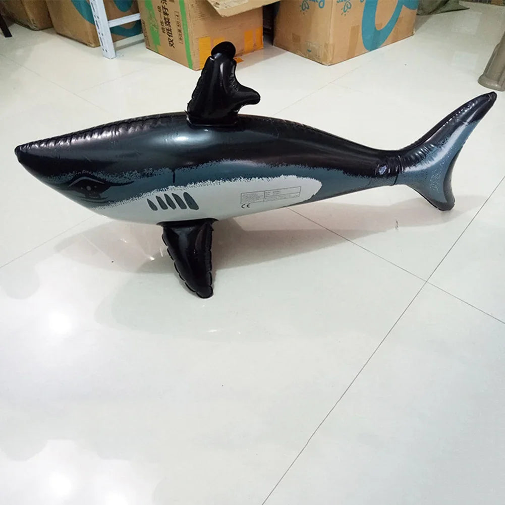 1PCS Floating Shark Float Toy Kids Adults Inflatable Water Swimming Pool Simulation Whale Fish Animals Toys Pool Accessories ﻿