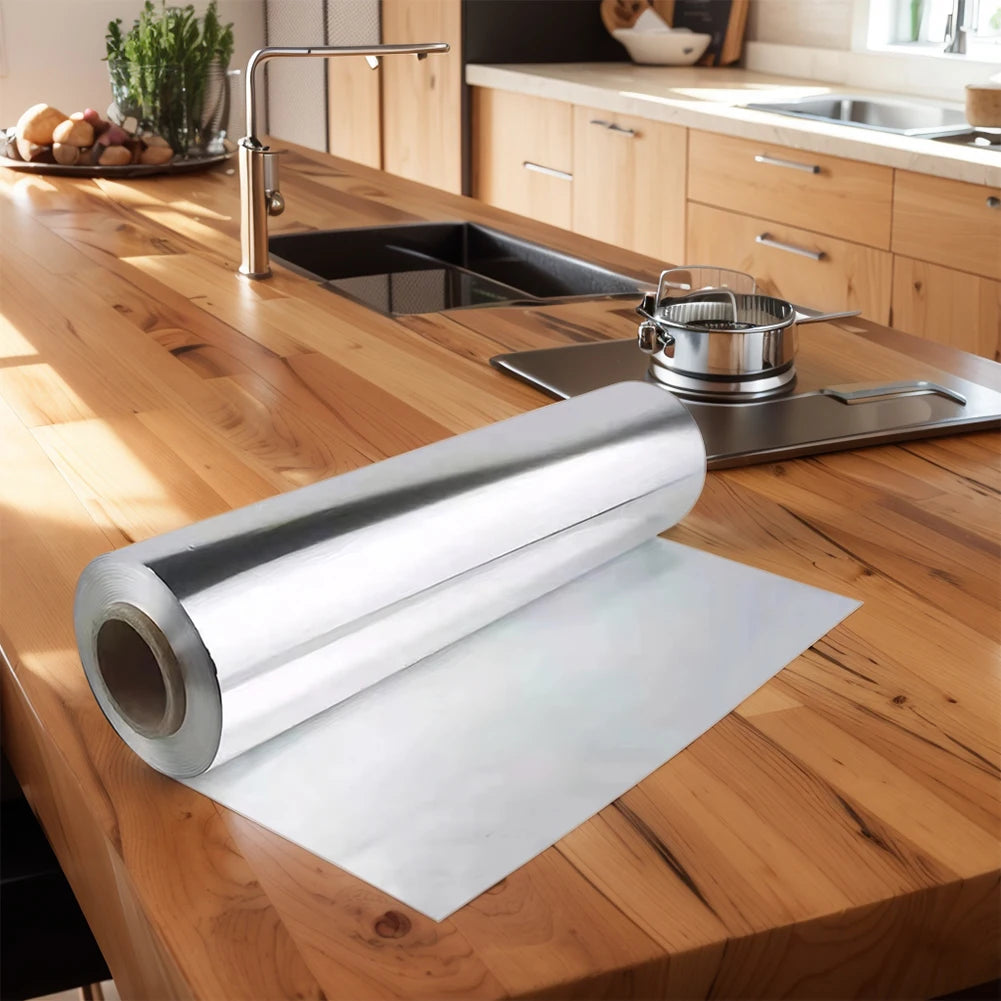 1 Pack Food Grade Disposable Tinfoil 12.2x1.65in Heavy Duty Aluminium Foil Foil Wrap for Burrito Hot Dog Or Sandwich