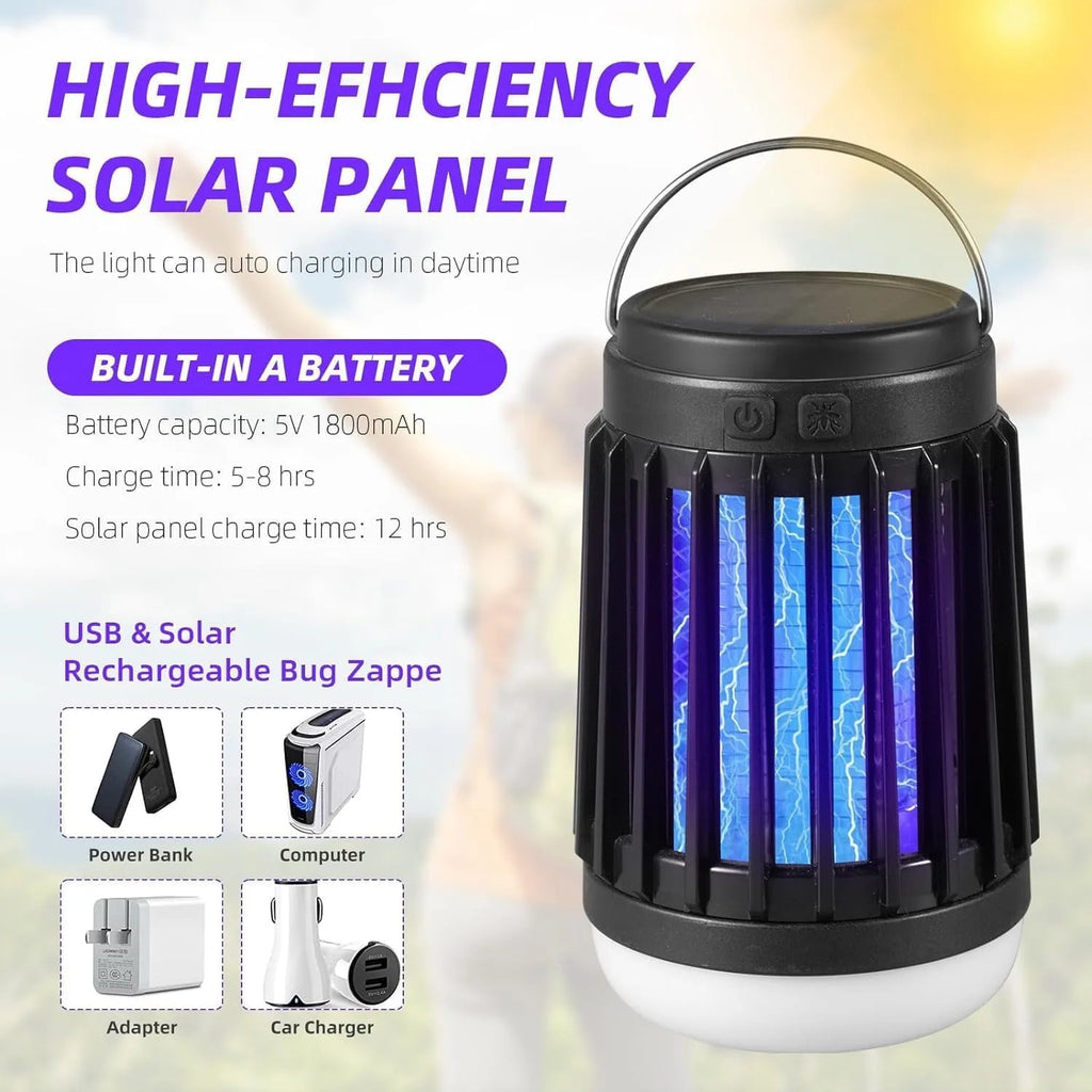 Mata Mosquitos Solar 3 en 1 Portátil ShinLuxe | 2pcs | Patio, Camping y Hogar ☀️ - Firu Total Sales