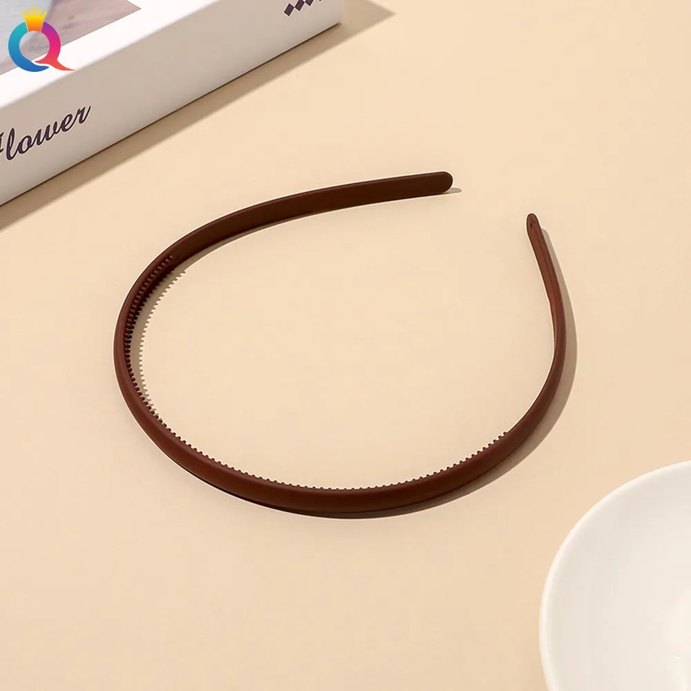 Plastic Frosted Non-slip Face Wash Hairbands Headband Women Girls Hair Head Hoop Bands Scrunchie Accessories Headdress Ornaments