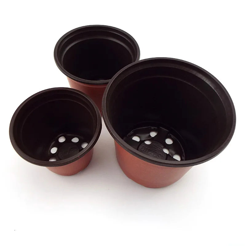 Flower Pot Plastic Grow Box Fall Resistant Tray For Home Garden Plants Nursery Cup Transplant Flower Plant Pots E2