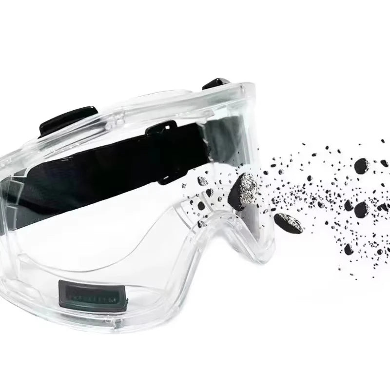 Safety Antifog Protective Goggles Safe Anti-Splash Wind-Proof Work Glasses Industrial Research Lab Cycling Riding Clear Goggles