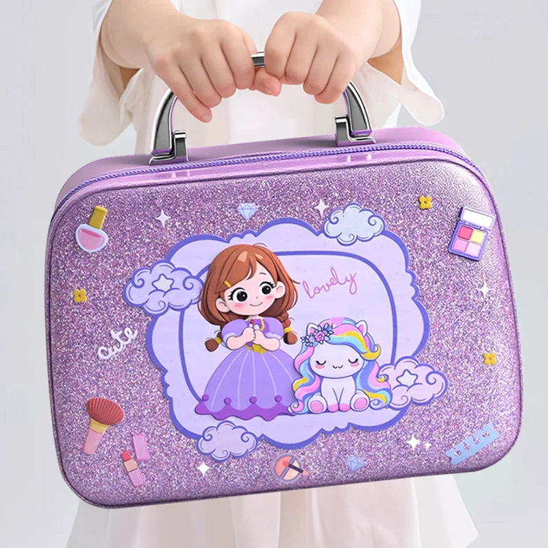 Kids Toys Simulation Cosmetics Set Pretend Makeup Toys Girls Play House Simulation Make up Educational Toys for Girls Fun Game