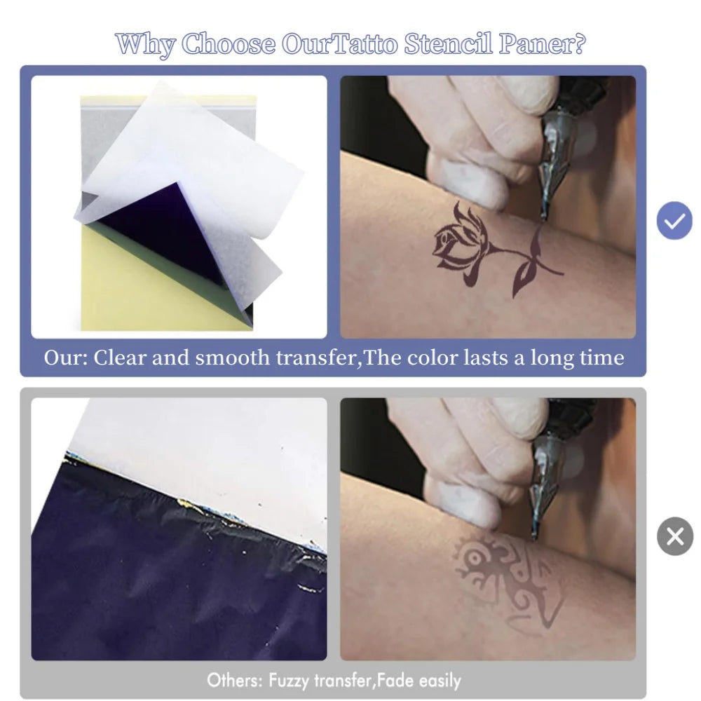 Tattoo Transfer Paper A4 Size Stencils Tattoo Thermal Paper, Tattoo Transfer Paper For Tattoo Practice, Tattoo Printer Universal
