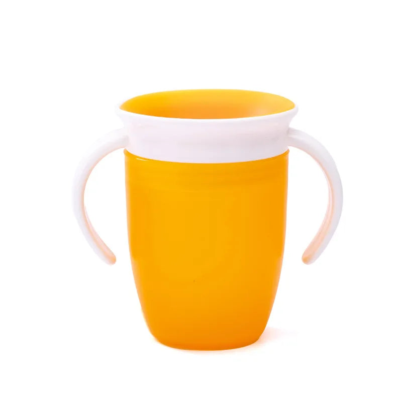 Vaso de Aprendizaje 360° con Doble Asa para Bebé | Tapa Flip | Antiderrame 🍼
