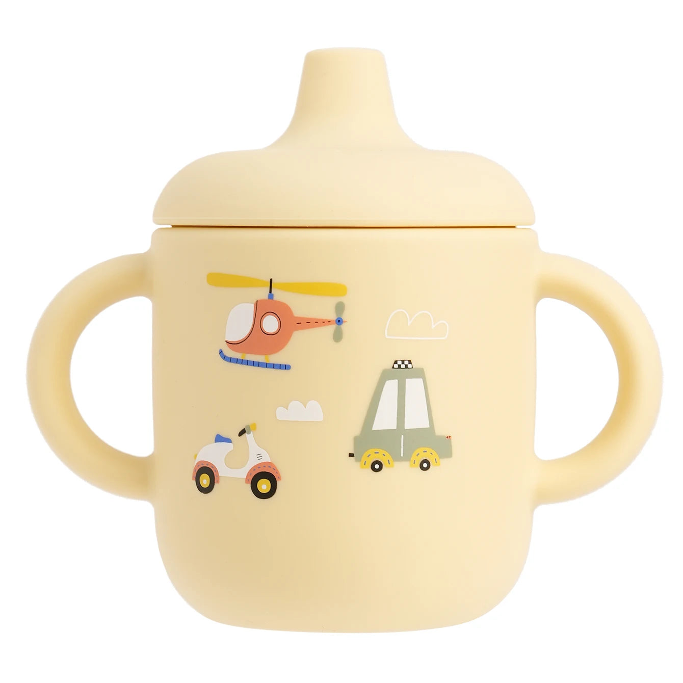 1PCS Cartoon Silicone Baby Feeding Cup BPA Free Leak Proof Training Cup With Handle Travel Friendly Dishwasher Safe Baby Stuff
