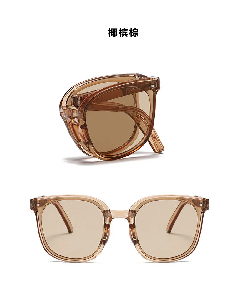 Folding sunglasses, portable, ultra light sun protection, UV protection, sunglasses for both men and women2027