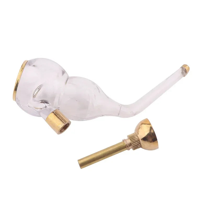Portable Acrylic gourd water Smoking Pipe Microfilter Fashion Cigarette filter Reusable Washable Tobacco Pipe Smoke Accessories