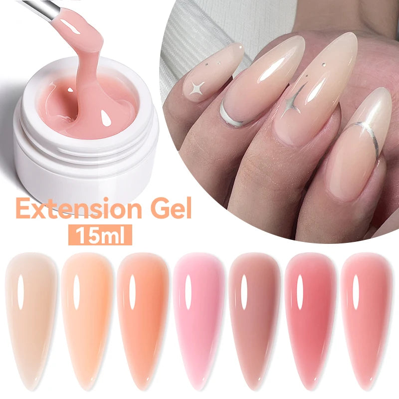 Gel Extensión de Uñas UR SUGAR 15ml | Camuflaje | Nude Rosa | Hard Gel Acrílico 💅 - Firu Total Sales