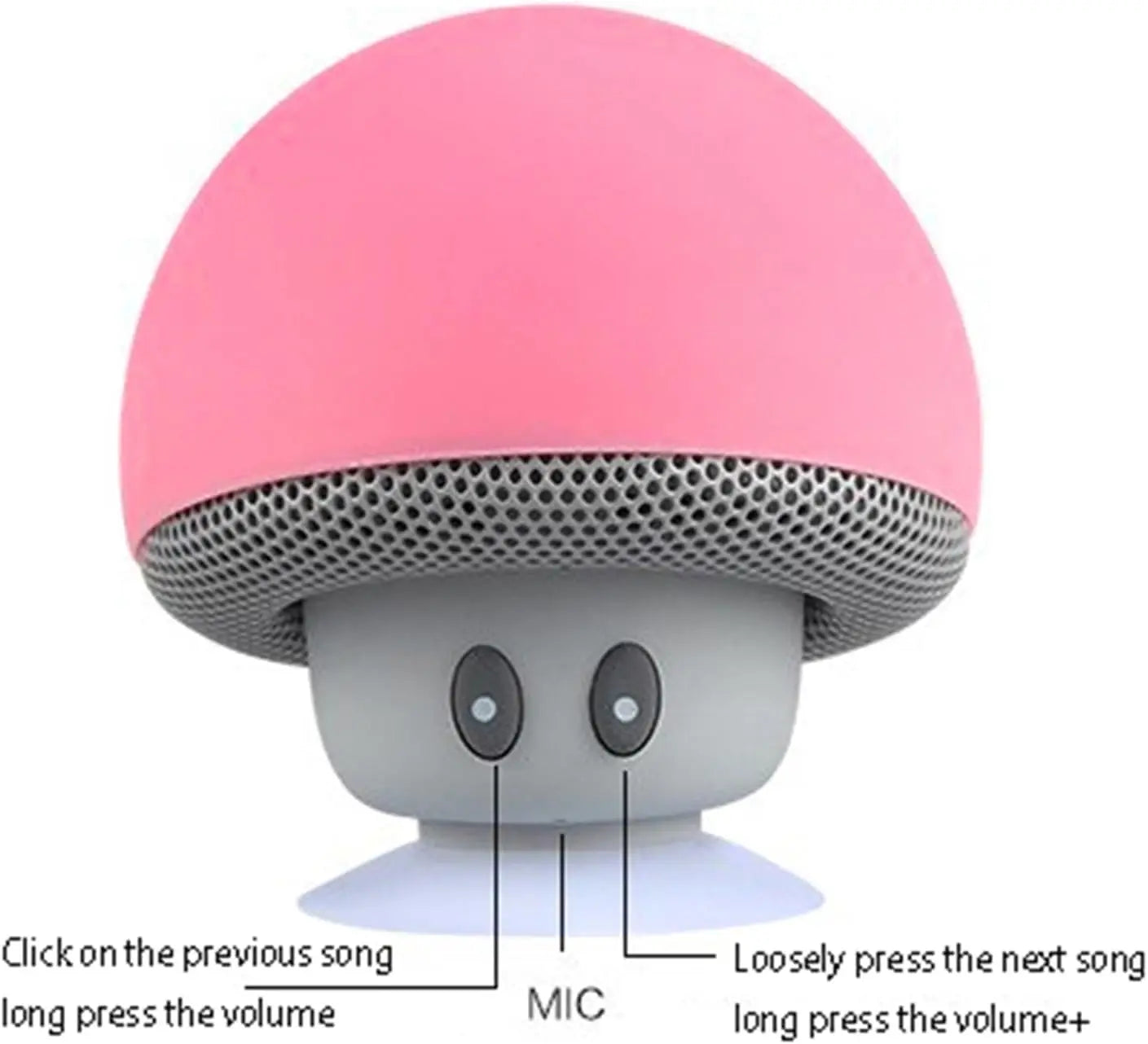High Quality Wireless Bluetooth Speaker 30ft Wireless Range  Subwoofer With Suction CupSuitable for Cycling Picnic Outdoor - Firu Total Sales
