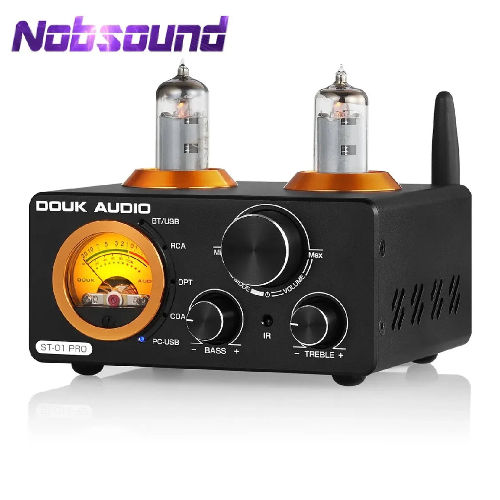 Amplificador Nobsound HiFi Válvulas Bluetooth 5.0 | USB DAC | COAX/OPT | 100W+100W | Vú Metro | Hogar - Firu Total Sales