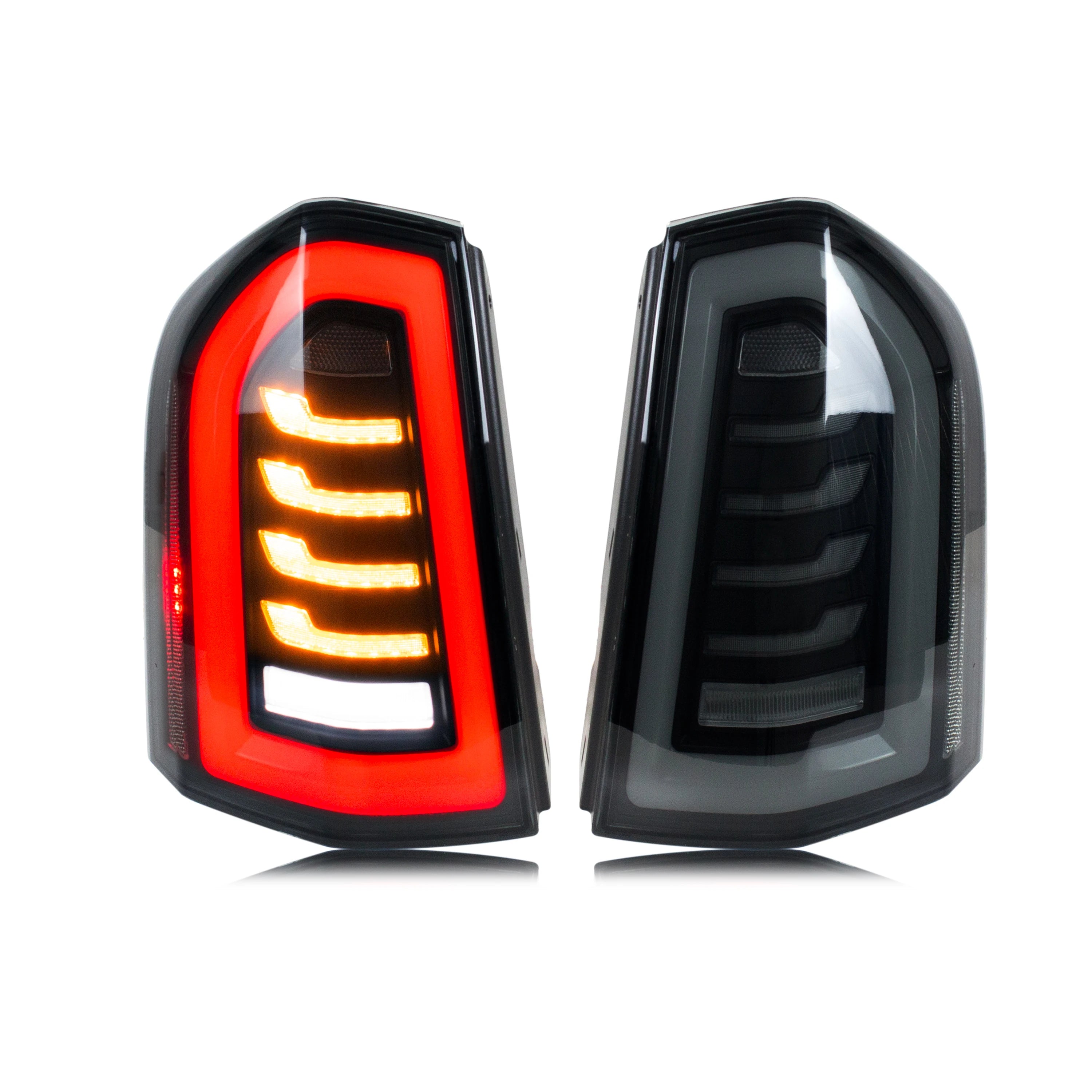 LED Tail Lights for Chrysler 300 300C 300S 2011-2014 Dynamic Signal Start-up Animation Grey Pair Rear Lamps Assembly